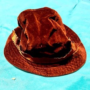 Brown Disney Velour Hat